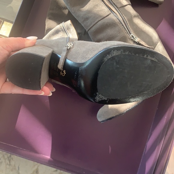 Vince Camuto Suede over-the-knee Grey Boots - Picture 5 of 10